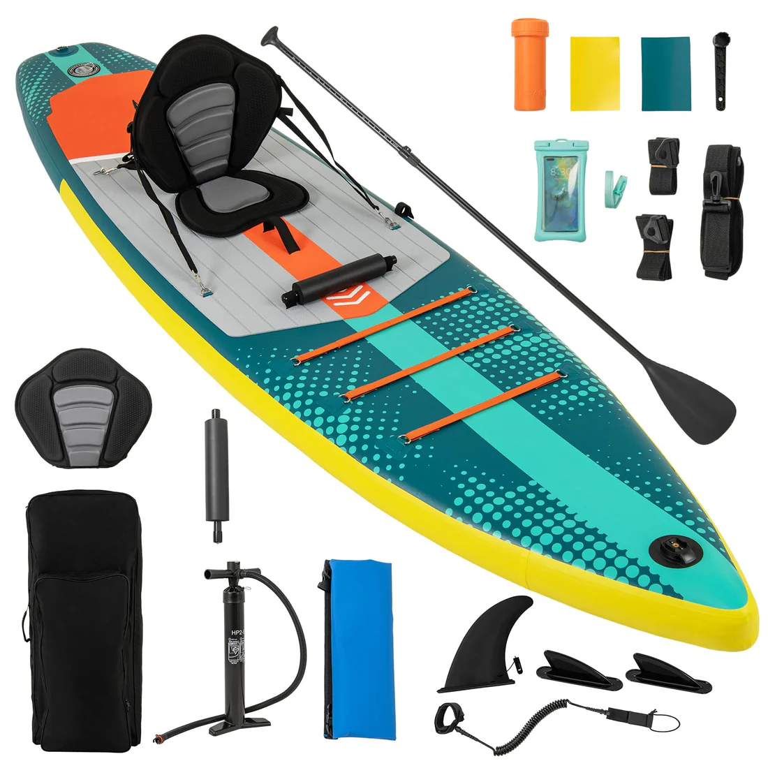 Inflatable paddle board